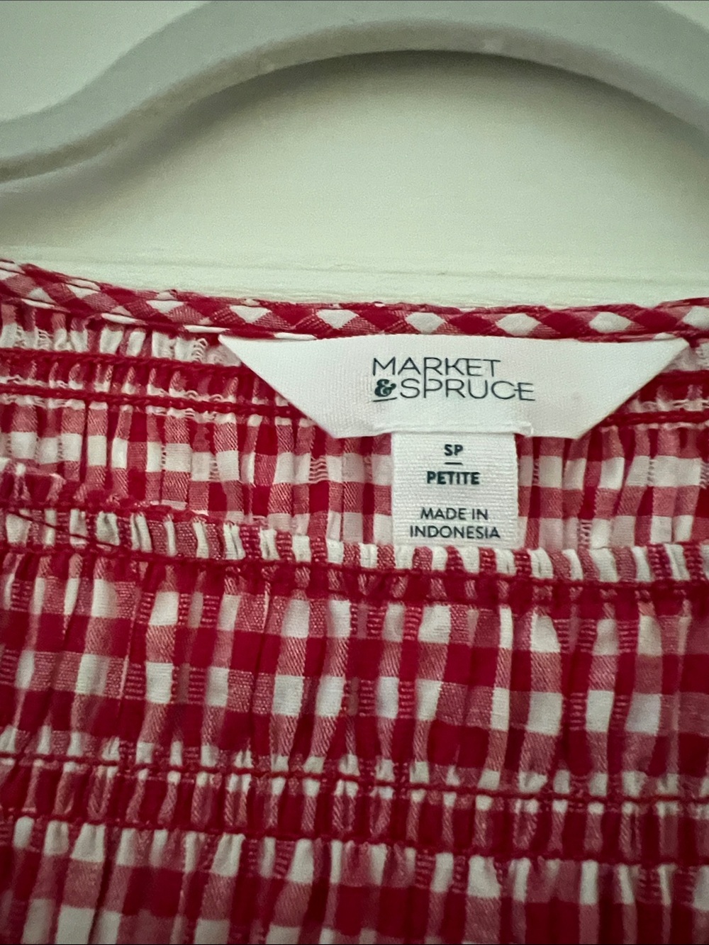 Market & Spruce Red Gingham Maxi Dress - Picture 4 of 5